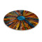 Soyut Vitray Desen Cam Tablo